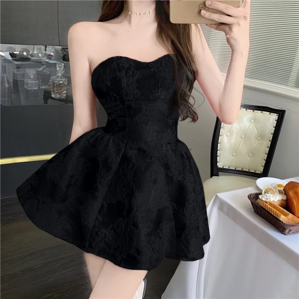 BLACK CLASSIC MINI DRESS